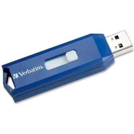 VERBATIM AMERICAS Verbatim¬Æ USB 2.0 Flash Drive, 32 GB, Blue 97408